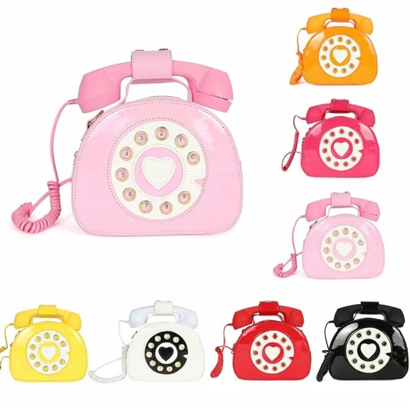 NEW Phone Design Satchel Bag, Kawaii Trendy Zipper Shoulder Bag, Faux Leather - Picture 3 of 4